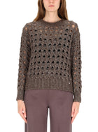 Herno Women's Perforated Mesh Brown