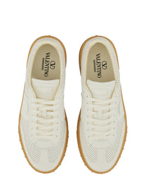 Valentino Women's Perforated Nappa Leather Sneaker White