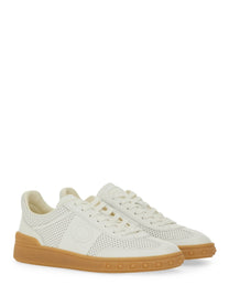 Valentino Women's Perforated Nappa Leather Sneaker White