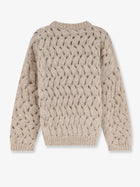 Brunello Cucinelli Women's Perforated Sweater Beige, view 2