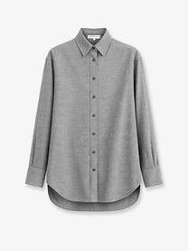 The Frankie Shop Women's Peri Cotton Shirt Grey