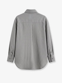 The Frankie Shop Women's Peri Cotton Shirt Grey