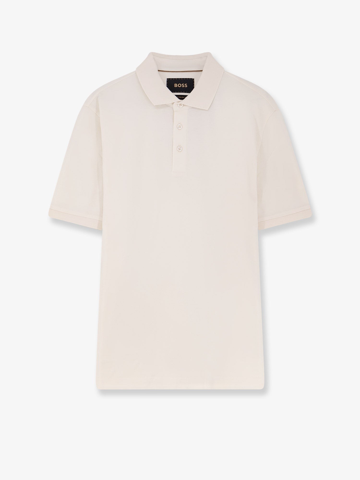 Boss Men's Perry Cotton Polo Shirt White
