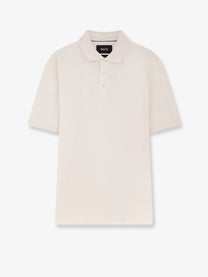 Boss Men's Perry Cotton Polo Shirt White