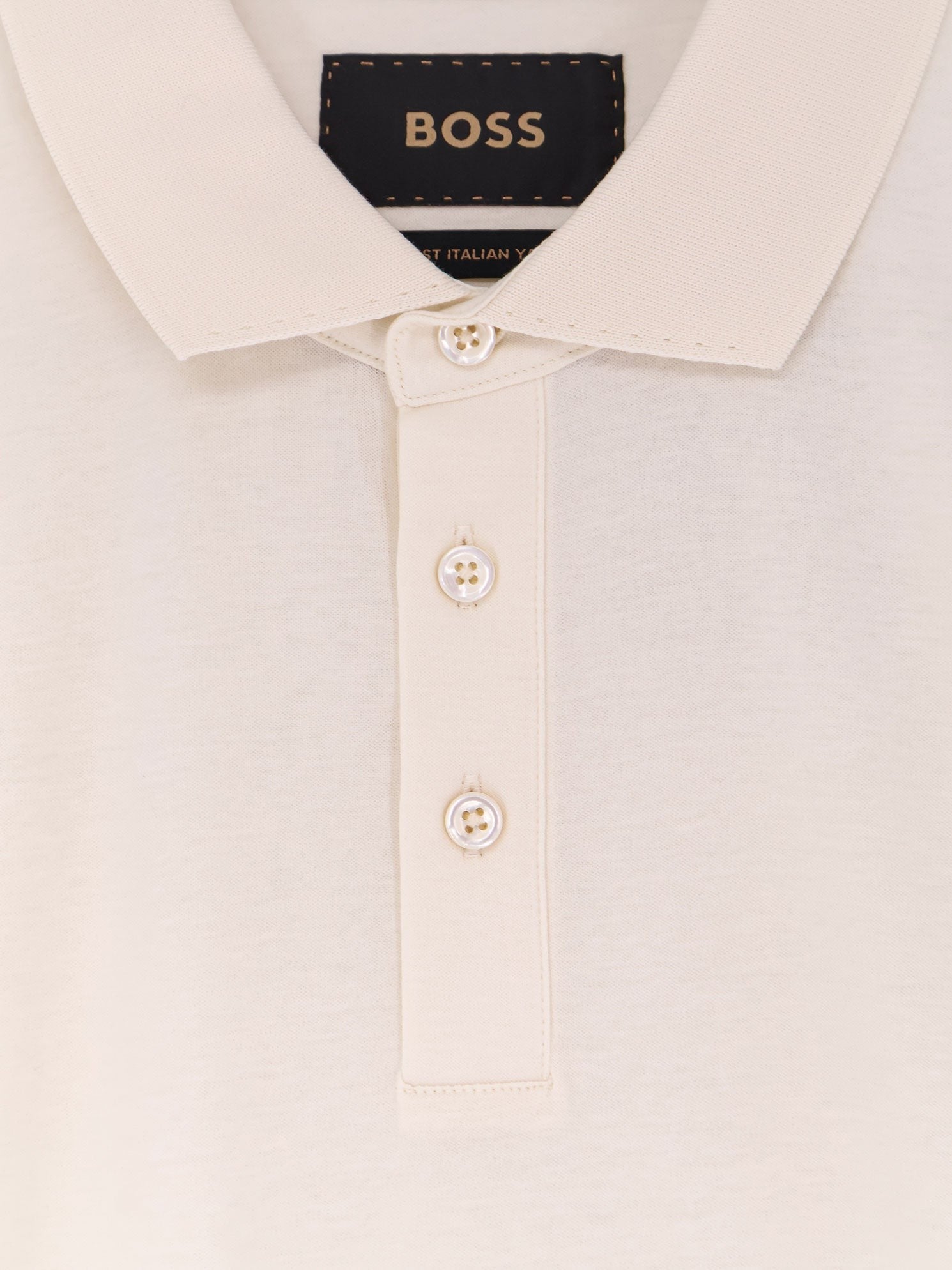 Boss Men's Perry Cotton Polo Shirt White