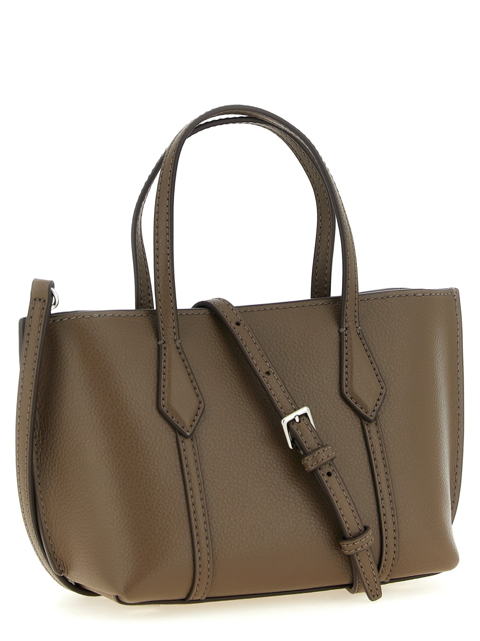 Tory Burch Perry Mini Shopping Bag Brown