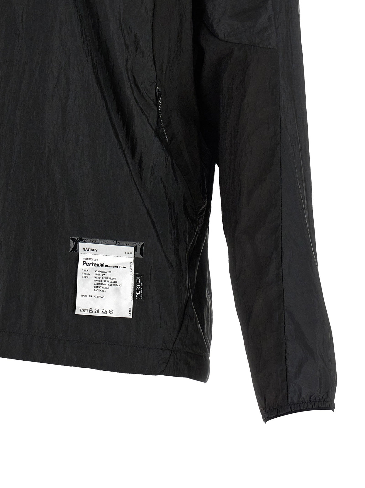 SATISFY Pertex® Diamond Fuse Windbreaker Black