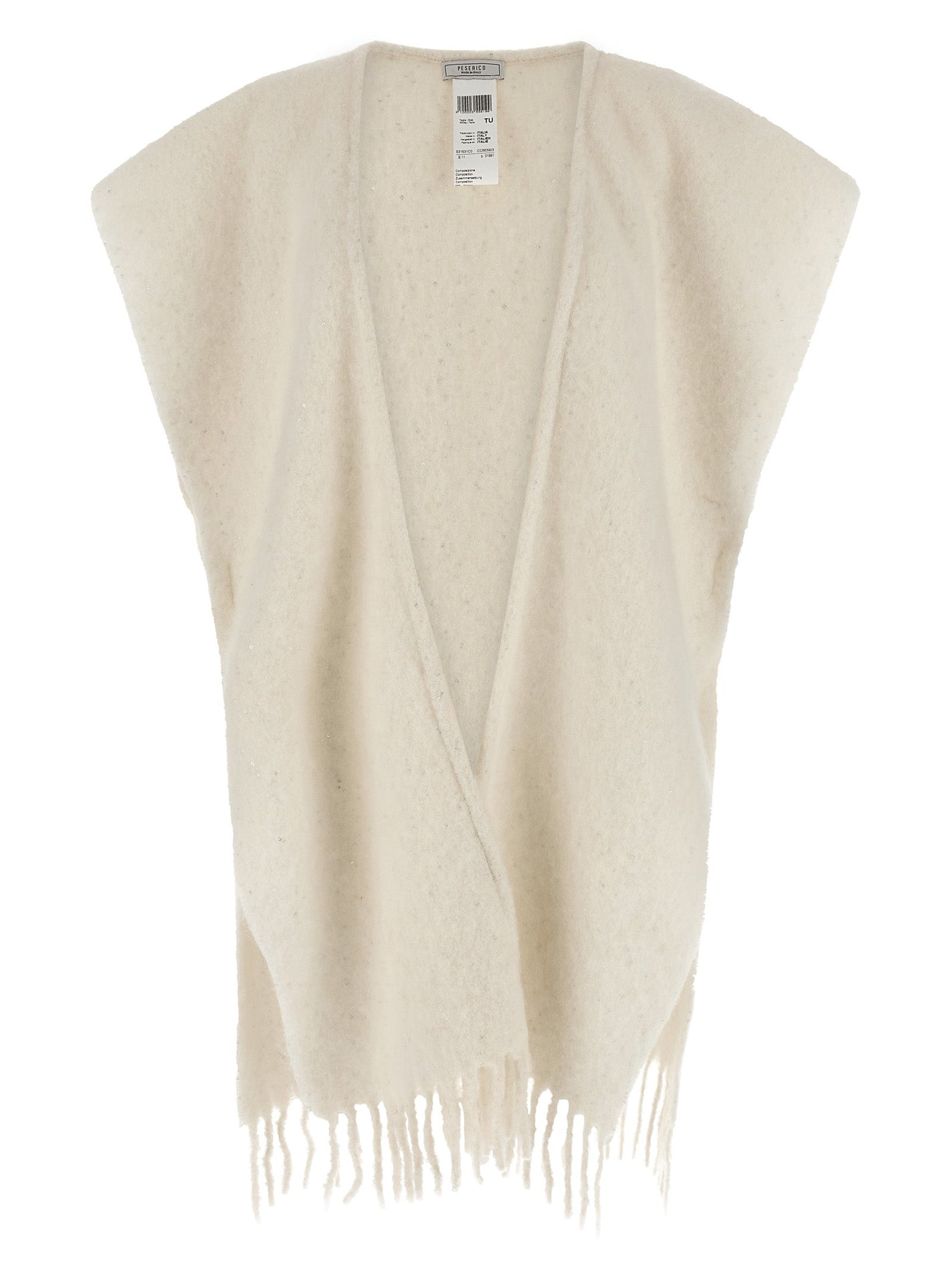 PESERICO - PESERICO - Bouclé yarn cape - Woman,Clothing,Capes,