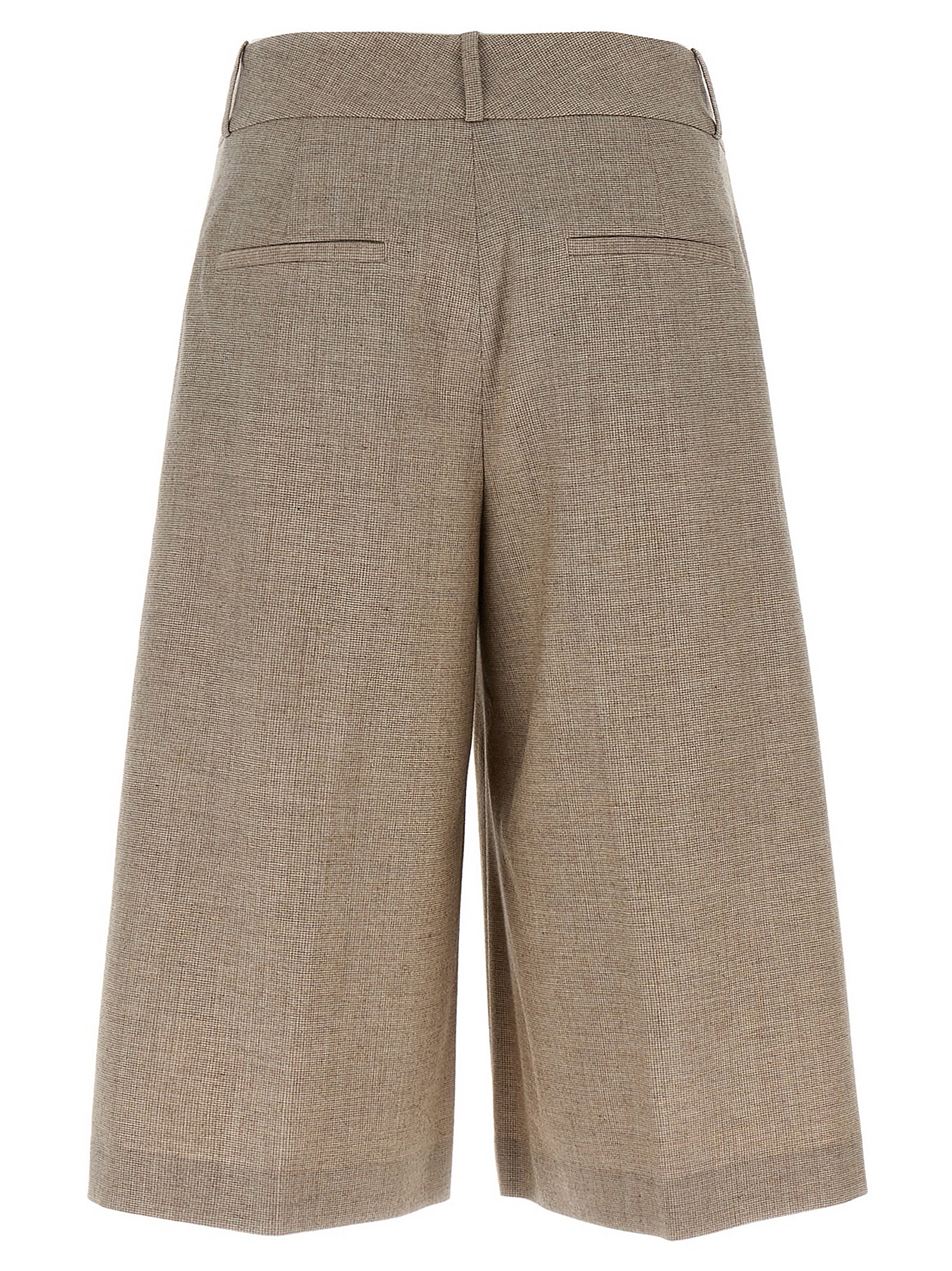 PESERICO - PESERICO - Micro houndstooth long bermuda shorts - Women’s Bottoms