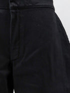 ALAÏA Women's Petal Trousers in Black Denim Black, view 3