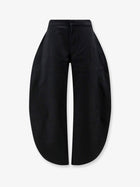 ALAÏA Women's Petal Trousers in Black Denim Black