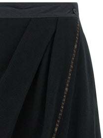 Kiko Kostadinov Petrel Culotte Bermuda Shorts Black