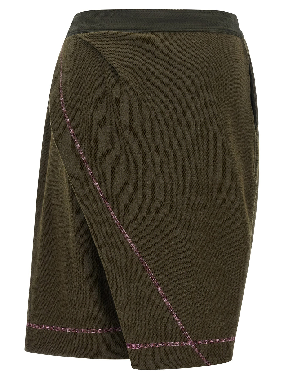 Kiko Kostadinov Petrel Culotte Bermuda Shorts Green, view 2