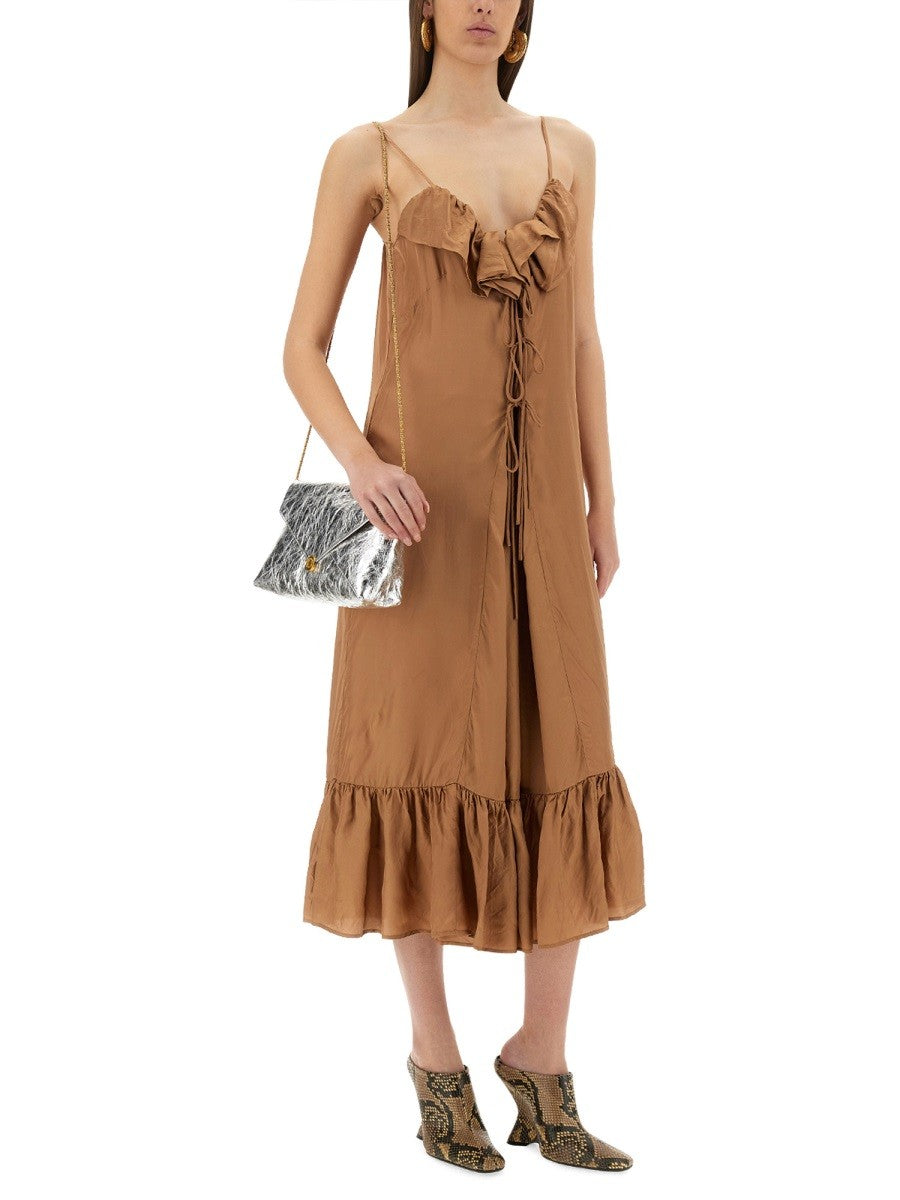Dries Van Noten Women's Petticoat Dress Beige