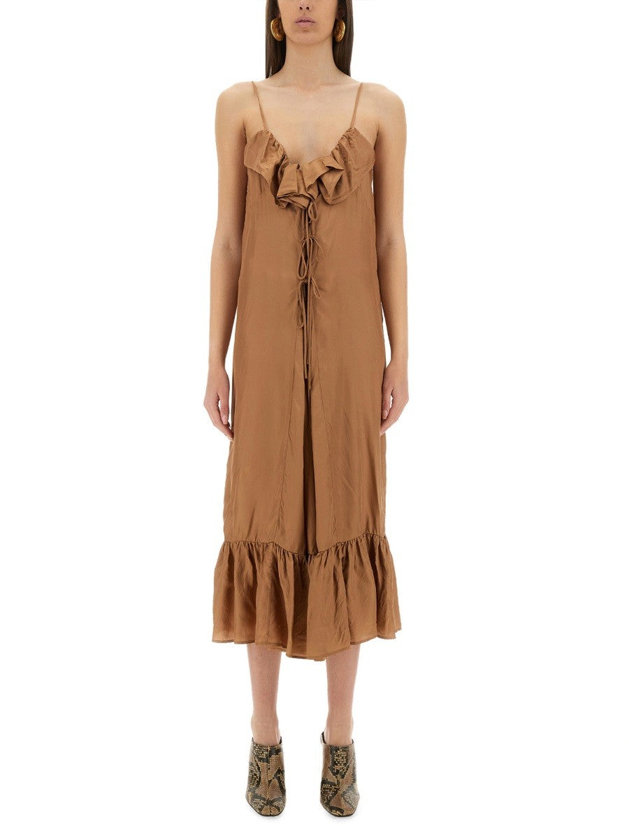 Dries Van Noten Women's Petticoat Dress Beige