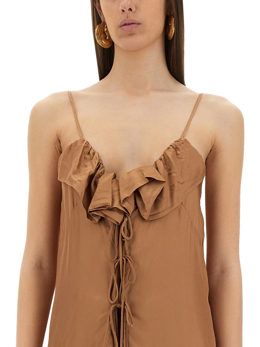 Dries Van Noten Women's Petticoat Dress Beige