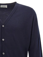 John Smedley Petworth Cardigan Blue, view 3