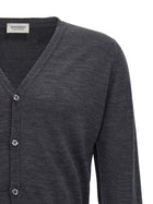 John Smedley Petworth Cardigan Grey, view 3