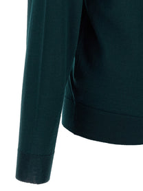 John Smedley Petworth Cardigan Green, view 4