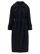 Pinko Peugeot Coat Blue