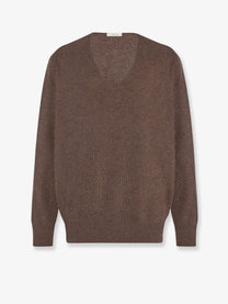 The Row Women's Phef Cotton and Cashmere Blend Sweater Brown