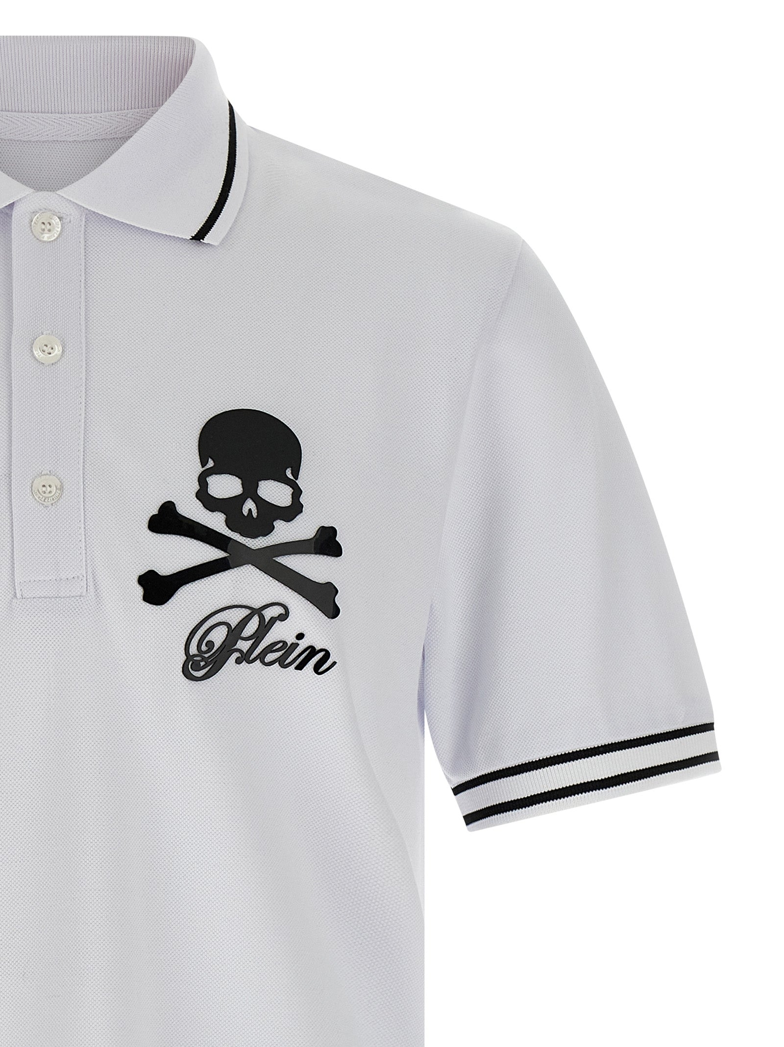 PHILIPP PLEIN - PHILIPP PLEIN - ’Skull &amp; Bones’ polo shirt - Men’s Top