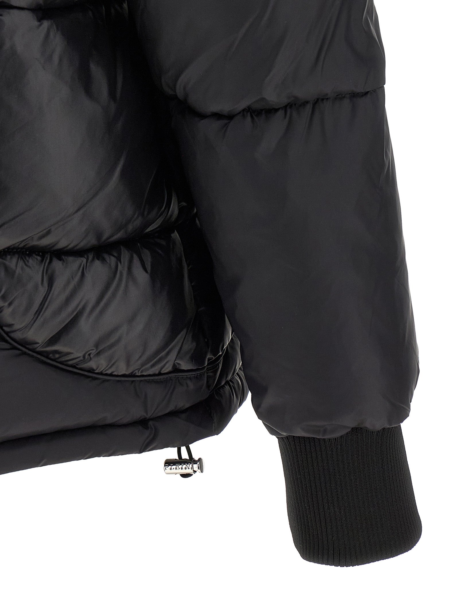 PHILIPP PLEIN - PHILIPP PLEIN - Logo patch down jacket - Men’s Outerwear