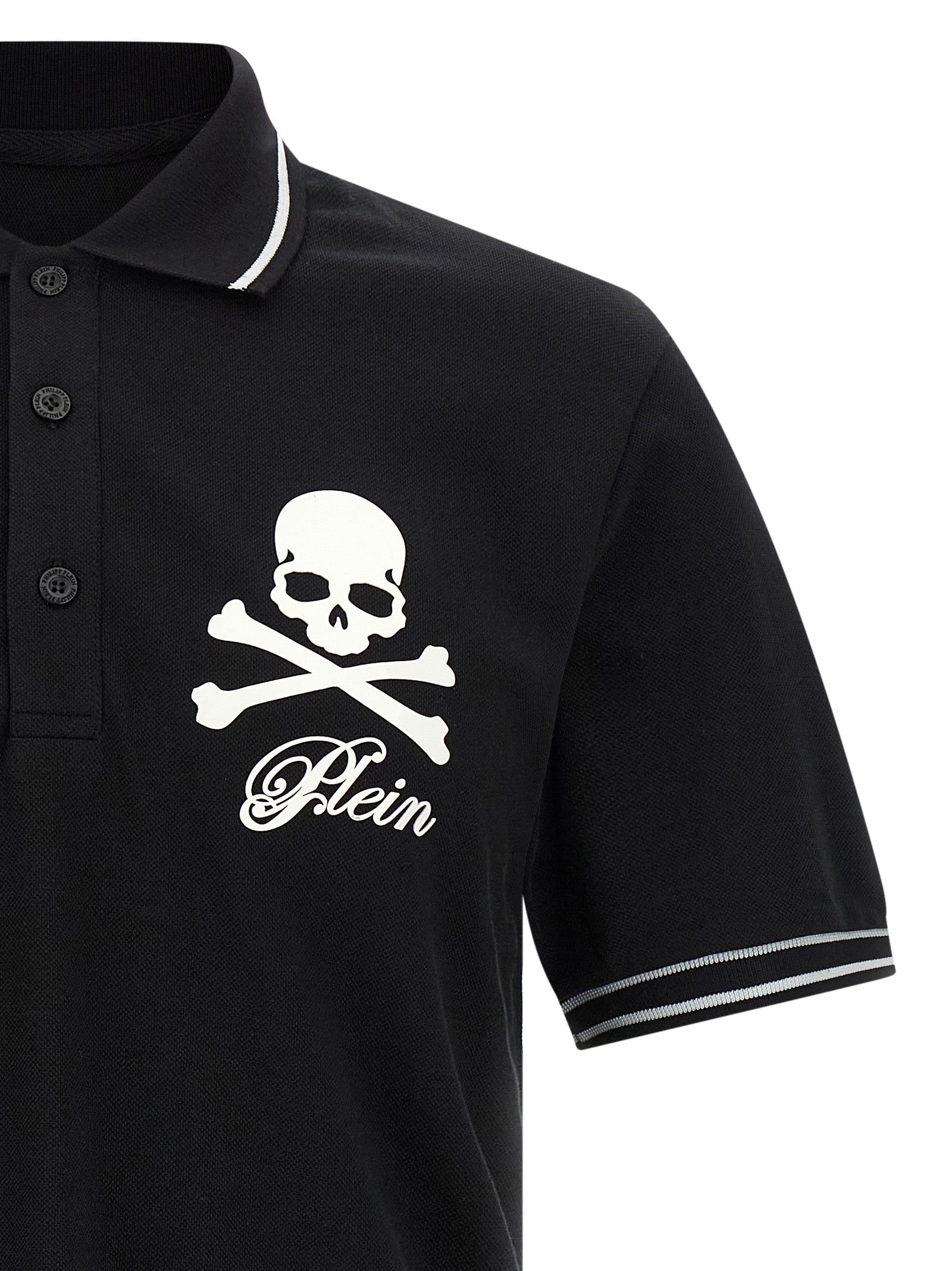 PHILIPP PLEIN - PHILIPP PLEIN - ’Skull &amp; Bones’ polo shirt - Men’s Top