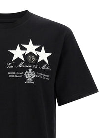 PHILIPP PLEIN - PHILIPP PLEIN - Print and patch t-shirt - Men’s Tops