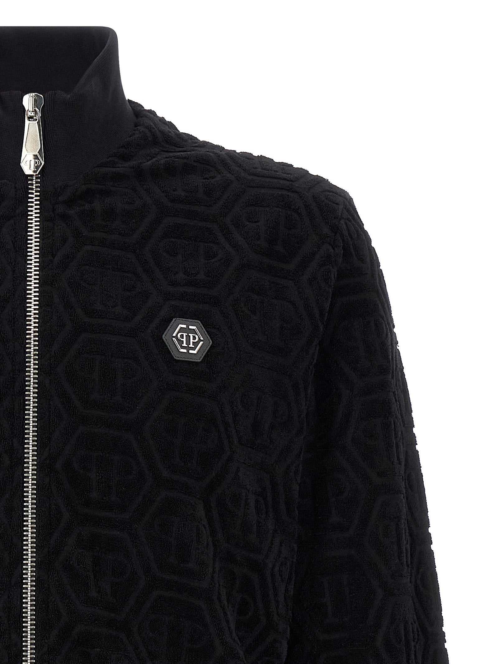 PHILIPP PLEIN - PHILIPP PLEIN - Jacquard monogram sweatshirt - Men’s Sweatshirts