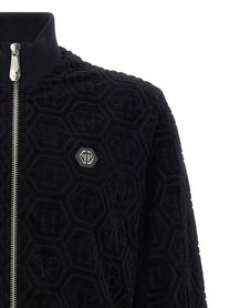 PHILIPP PLEIN - PHILIPP PLEIN - Jacquard monogram sweatshirt - Men’s Sweatshirts