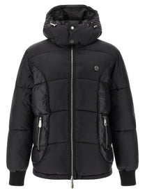 PHILIPP PLEIN - PHILIPP PLEIN - Logo patch down jacket - Men’s Outerwear