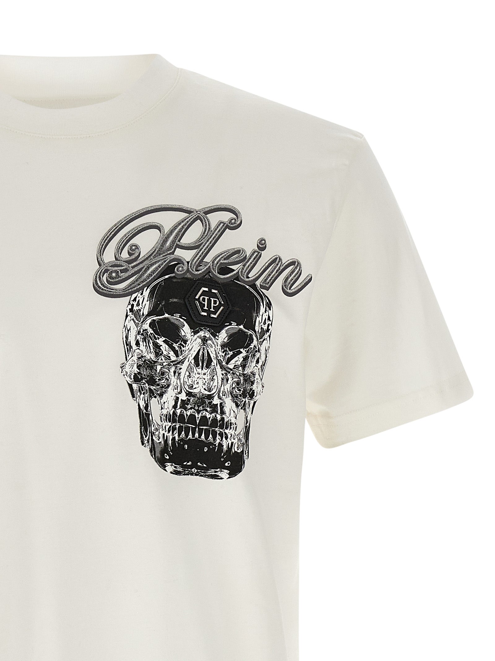 PHILIPP PLEIN - PHILIPP PLEIN - ’Glass Skull’ T-shirt - Men’s Tops