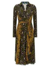 Diane Von Furstenberg Phoenix Reversible Dress Gold