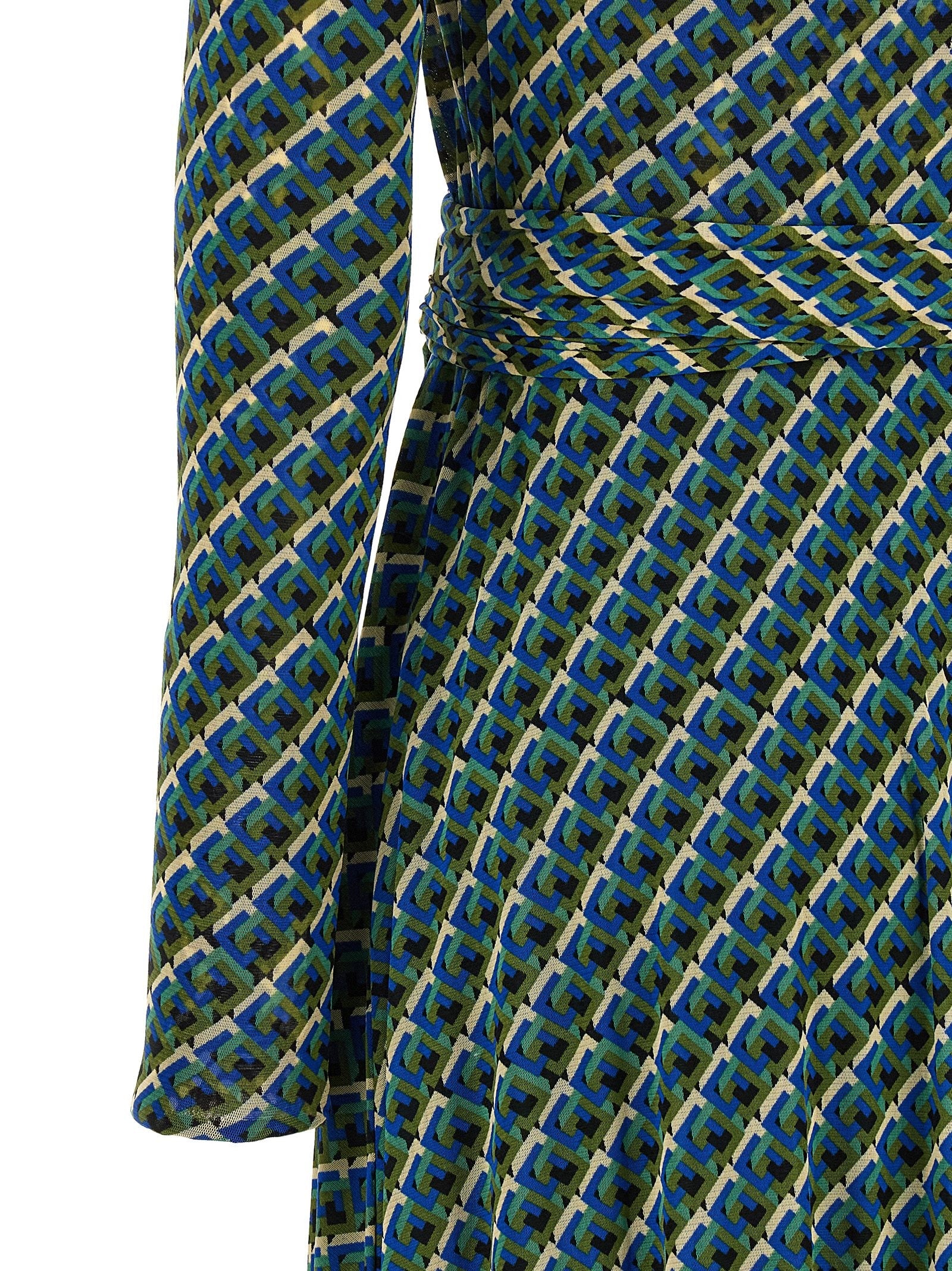 Diane Von Furstenberg Phoenix Reversible Dress Gold