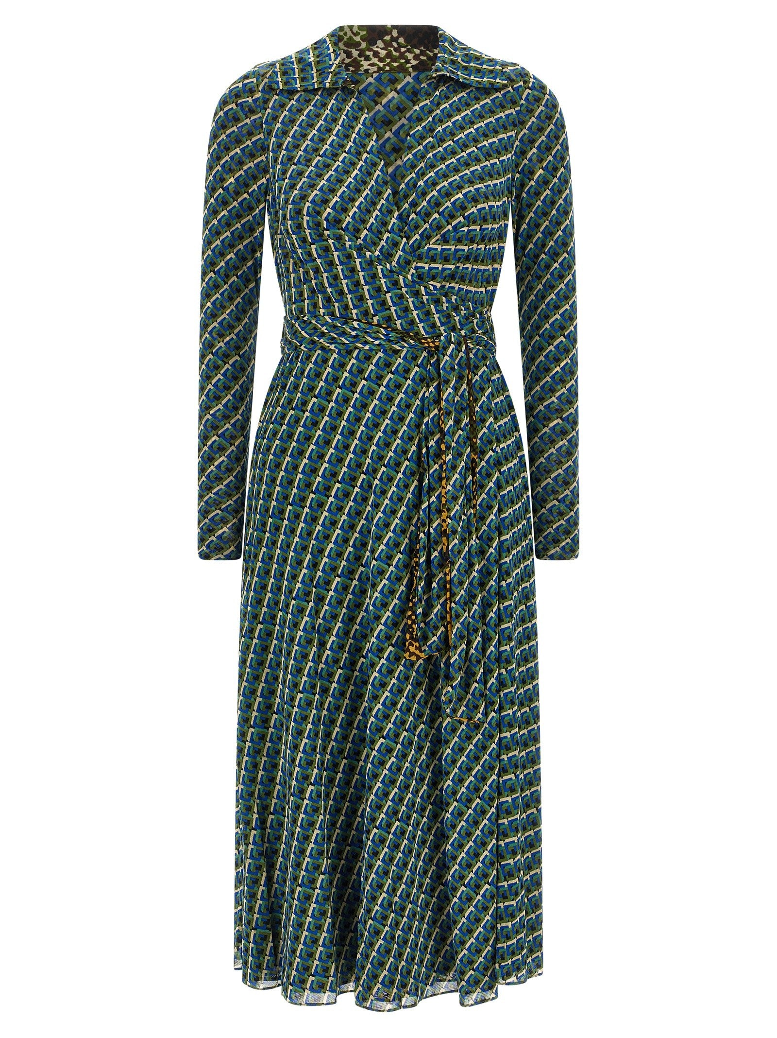 Diane Von Furstenberg Phoenix Reversible Dress Gold