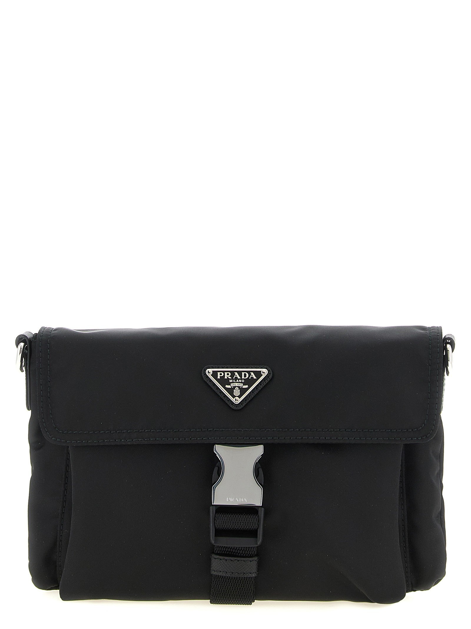 PRADA Phone Pouch Crossbody Bag in Re Nylon Black
