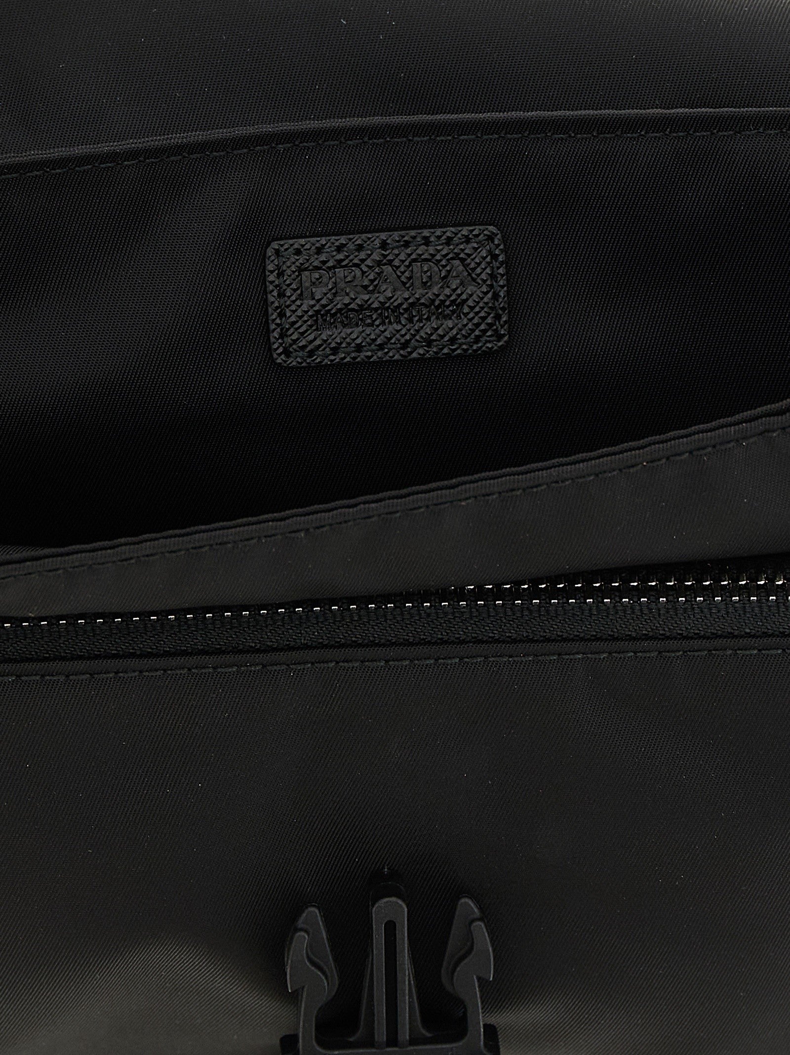 PRADA Phone Pouch Crossbody Bag in Re Nylon Black