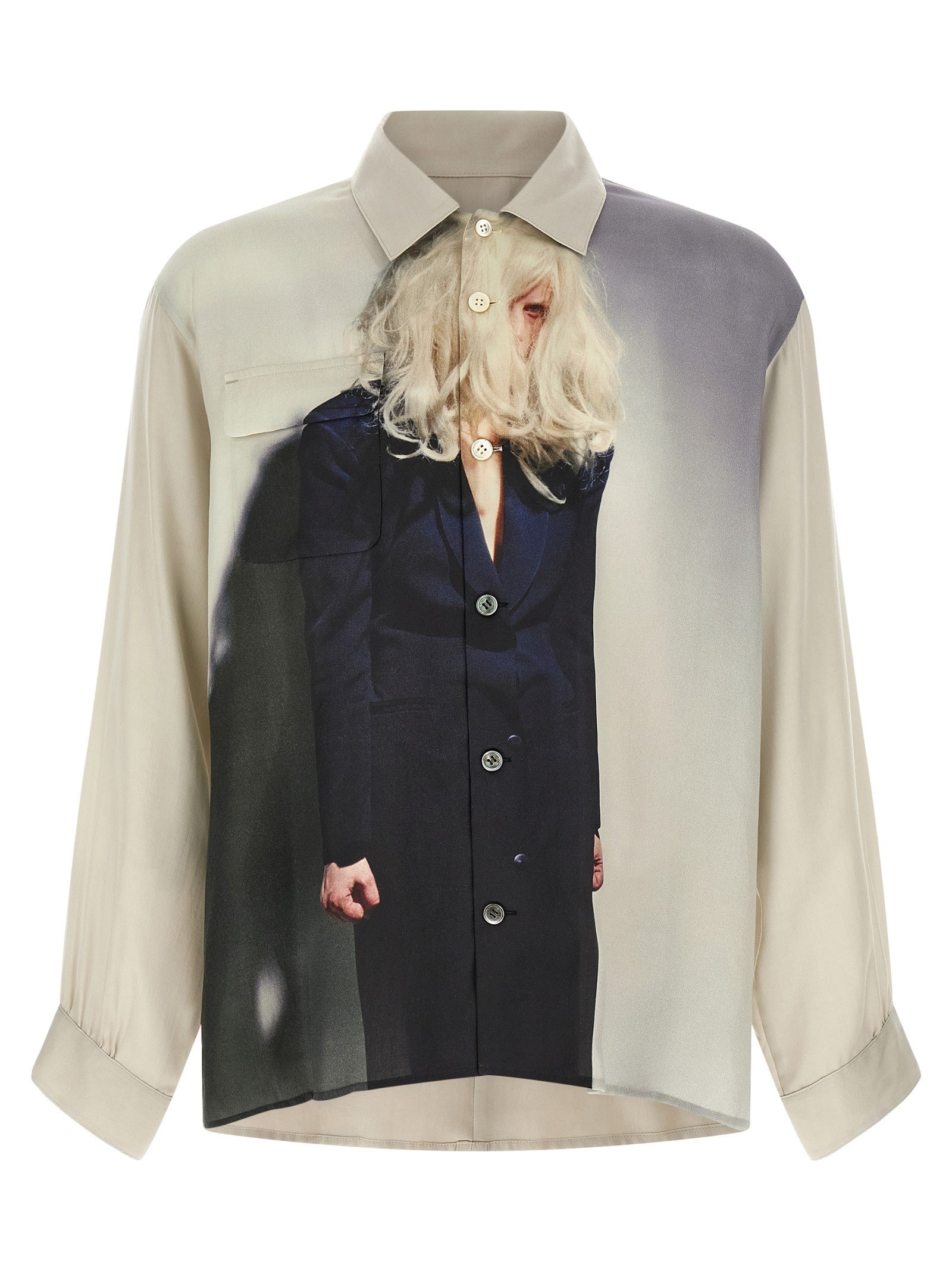 Undercover Photo Print Shirt Beige