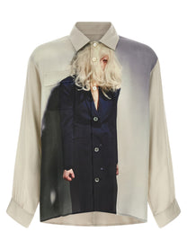 Undercover Photo Print Shirt Beige