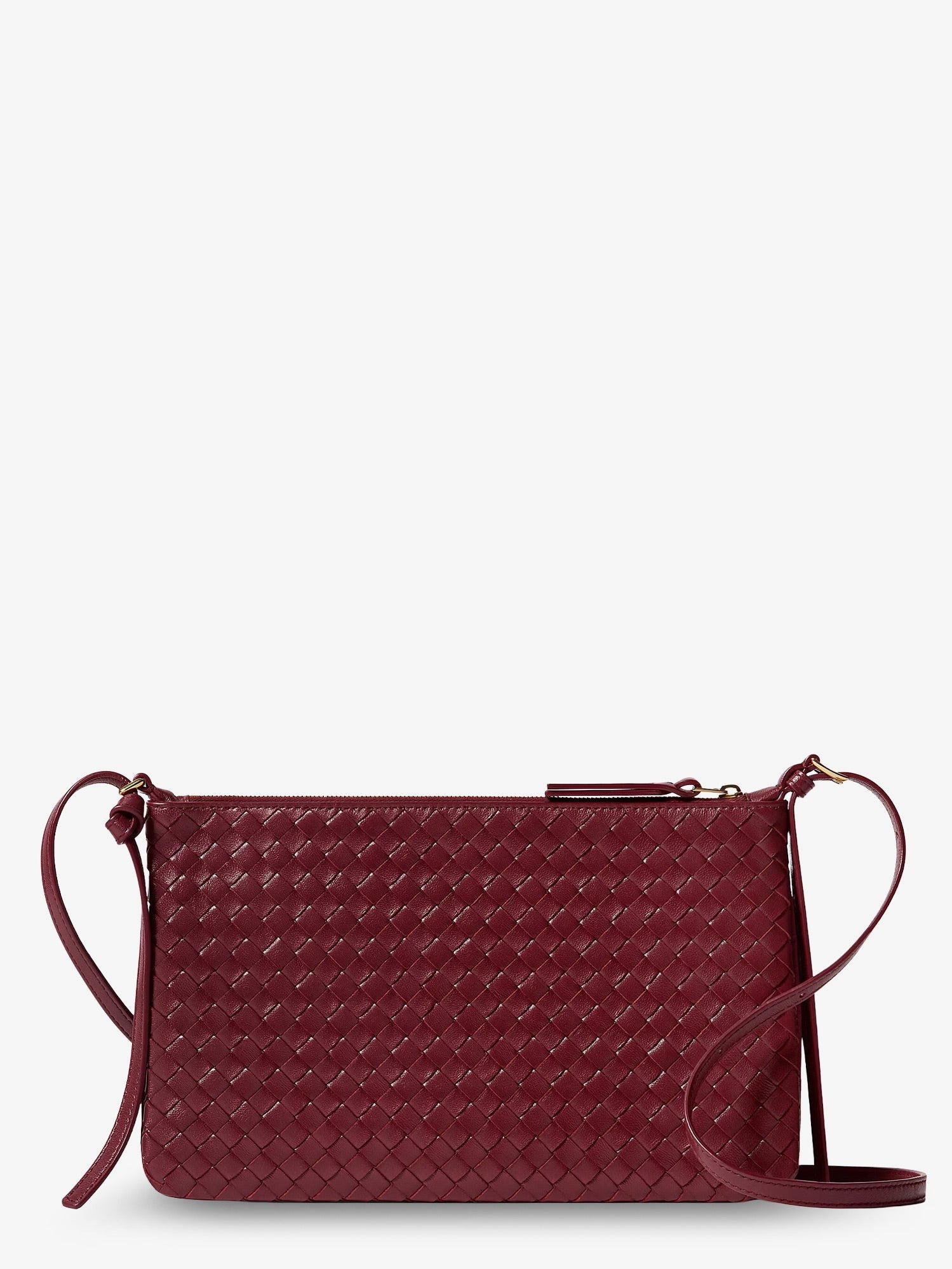 Bottega Veneta Women's Piccolo Intrecciato Clutch Red
