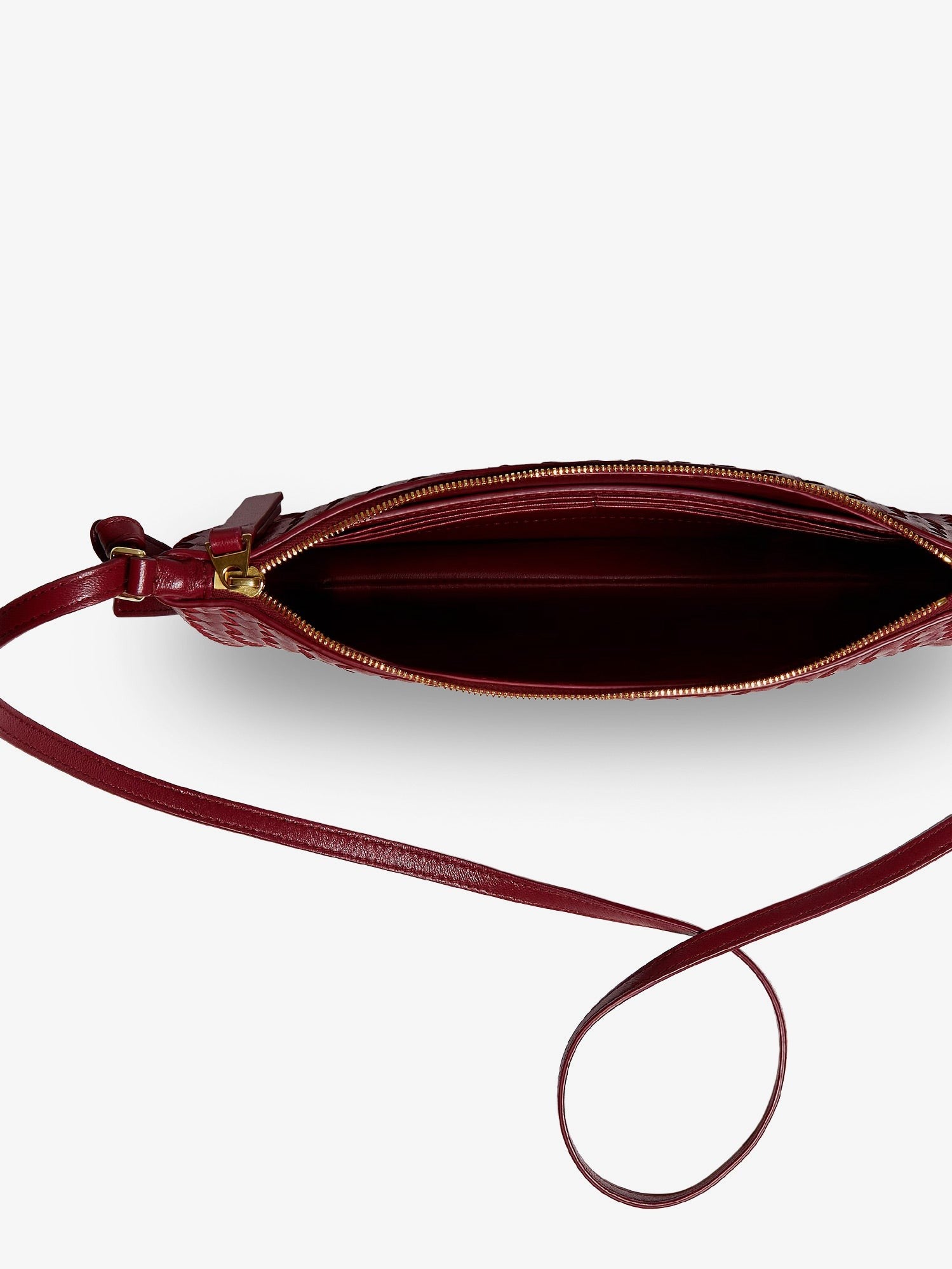 Bottega Veneta Women's Piccolo Intrecciato Clutch Red