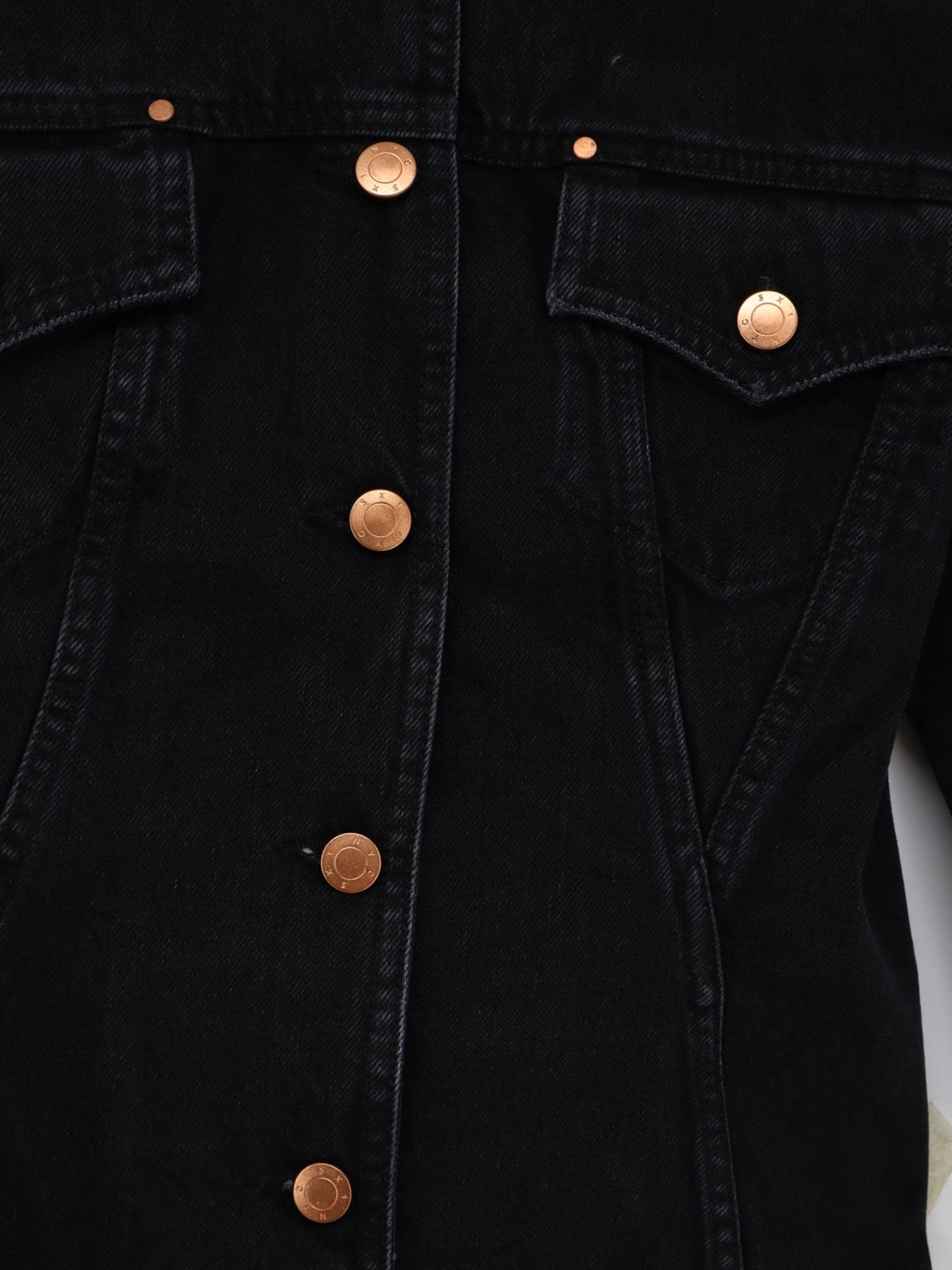 3x1 Women's Pick Dumbo Jacket in Black Denim Black