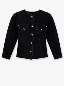 3x1 Women's Pick Dumbo Jacket in Black Denim Black