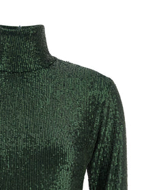 Norma Kamali Pickleball Dress Green, view 3