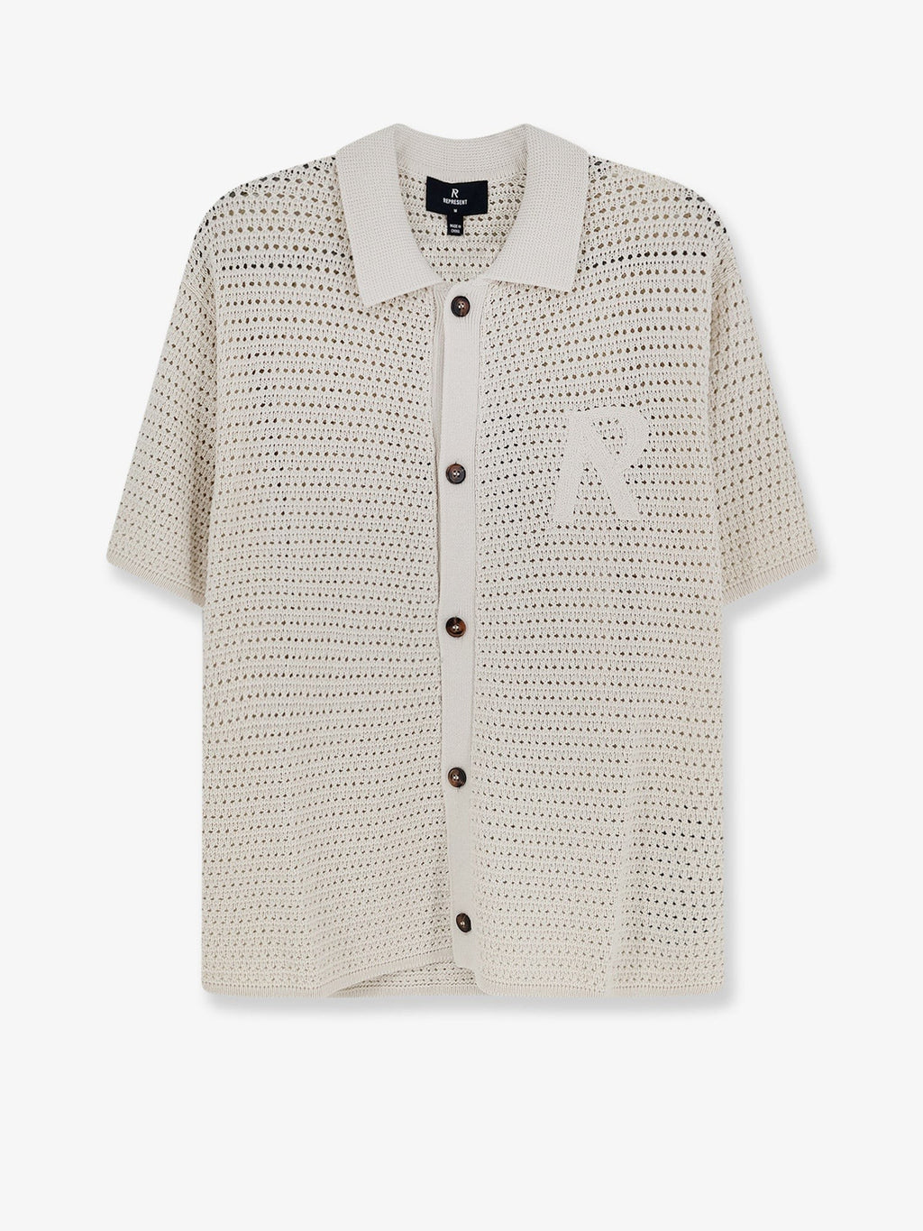 Represent Men's Pico Cotton Blend Polo Shirt White