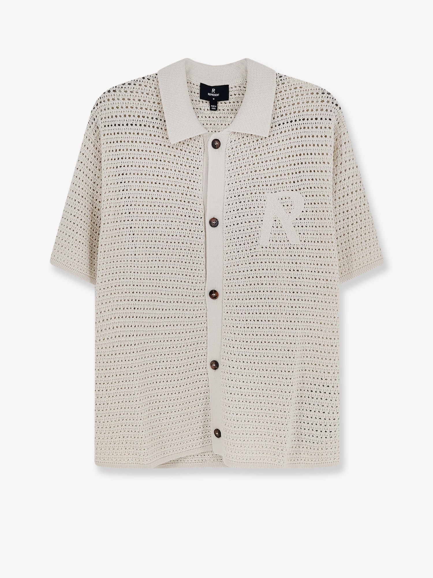 Represent Men's Pico Cotton Blend Polo Shirt White