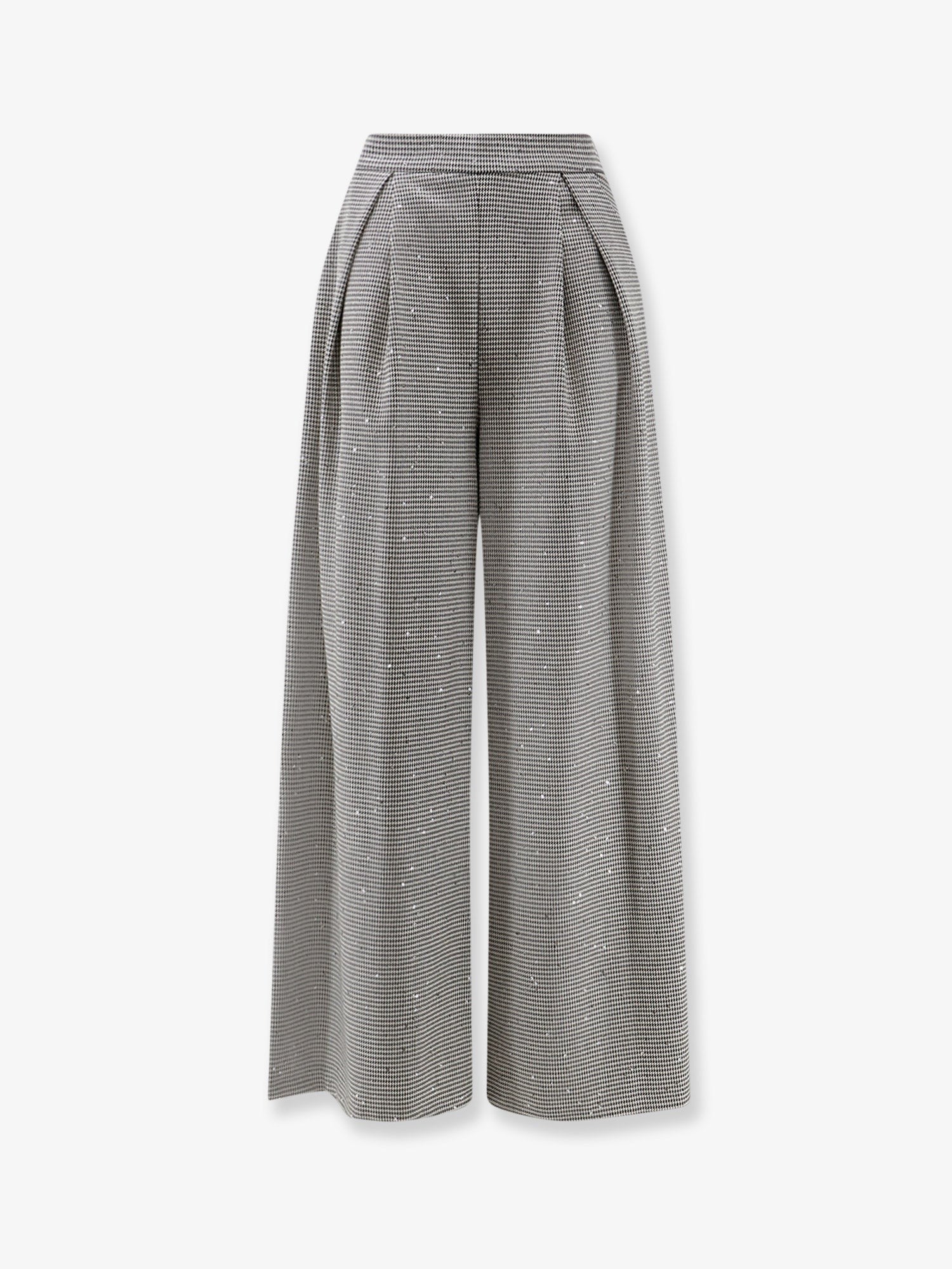 Actualee Women's Pied De Poule Trousers Black