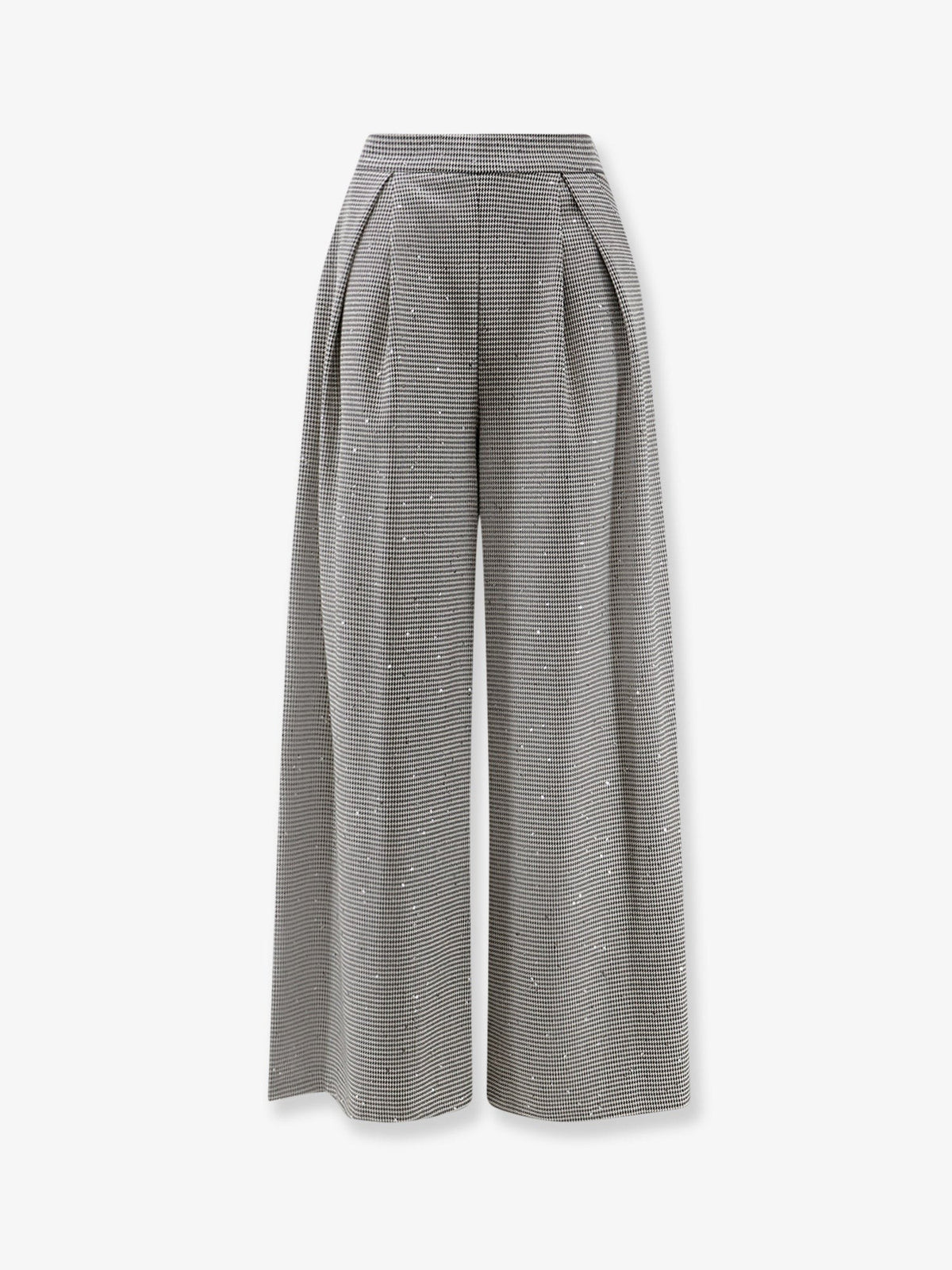 Actualee Women's Pied De Poule Trousers Black