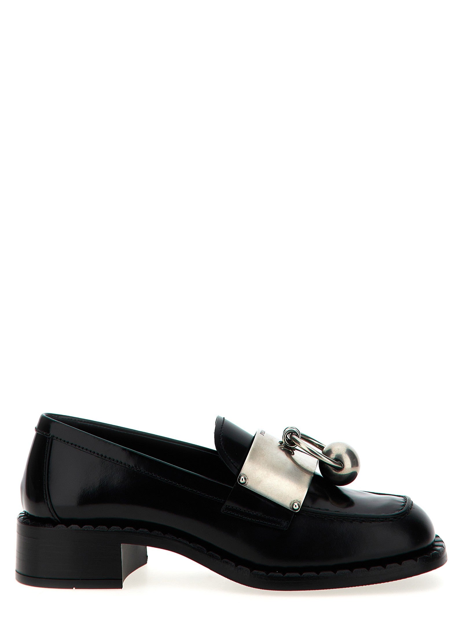 PRADA Piercing Loafers Black